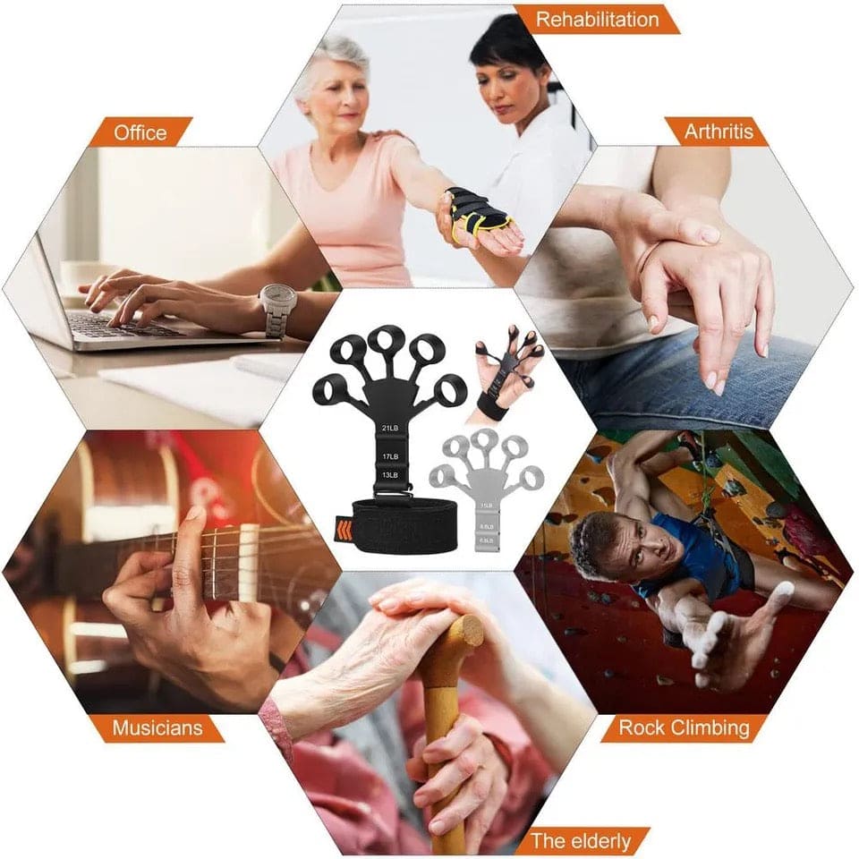 Finger Gripper, 6 Resistant Finger Exerciser, Patients Hand Recovery Physical Tools, Guitar Finger Strengthener, Silicone Gripster Grip, Finger Stretcher Hand Grip, Finger Sleeve for Guitar, Hand Therapy and Training Device Finger Gripper, 6 Resistant Finger Exerciser, Patients Hand Recovery Physical Tools, Guitar Finger Strengthener, Silicone Gripster Grip, Finger Stretcher Hand Grip, Finger Sleeve for Guitar, Hand Therapy and Training Device
